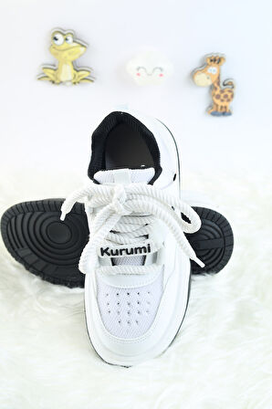 Unisex Çocuk Spor Ayakkabı Kuromi Spor Ayakkabı Özel Tasarım Bağçıklı ve Cırtlı Çocuk Sneaker Spor