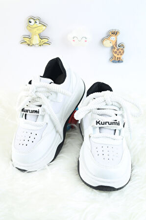 Unisex Çocuk Spor Ayakkabı Kuromi Spor Ayakkabı Özel Tasarım Bağçıklı ve Cırtlı Çocuk Sneaker Spor