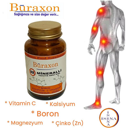 Buraxon Bor içeren gıda takviyesi Vitamin mineral Tablet boron supplement