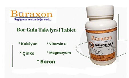 Buraxon Bor içeren gıda takviyesi Vitamin mineral Tablet boron supplement