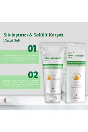 Sıkılaştırıcı ve Selülit Karşıtı Vücut Jeli | Selülit karşıtı, sıkılaştırıcı | Kafein & Mentol | 200ml