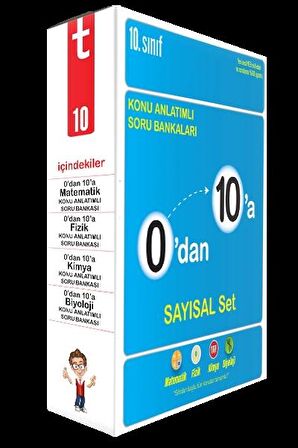 0'dan 10'a Konu Anlatımlı Soru Bankası Sayısal Set