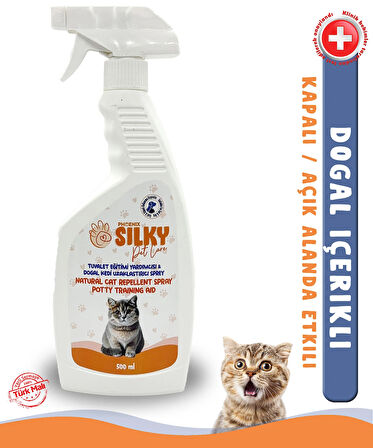 Silky - Kedi Uzaklaştırıcı ve Tuvalet Eğitim Spreyi ( 500ml )