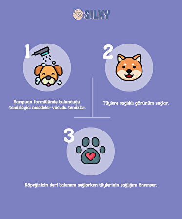 SilkyPetWash - Köpeklere özel Doğal Lavanta Özlü Şampuan - 250ml