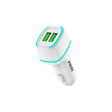 Phixi Force QCC571 Çift Çıkışlı Araç Şarj Adaptörü