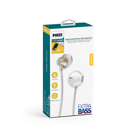 Phixi Force HS617 Mikrofonlu EarPods Kulaklık