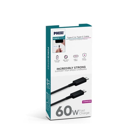 Phixi Force CB433 USB-A to Type-C 33W Şarj ve Data Kablosu – Hızlı ve Dayanıklı