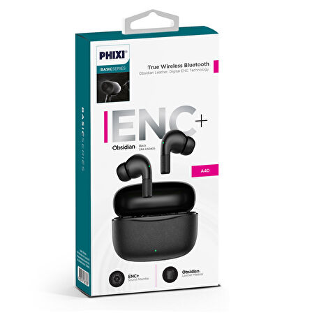 Phixi Basic A40 ENC USB-C Hızlı Şarj Destekli Bluetooth Kulaklık
