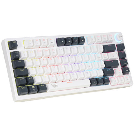 Gameagle Strike Compact MK-81X1BAB Mekanik Rainbow Işıklı Blue Switch Gamer Oyuncu Klavye 81 Tuşlu