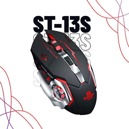 Steep Solid ST-13S Kablosuz - Wireless Şarjlı RGB Gaming Oyuncu Mouse