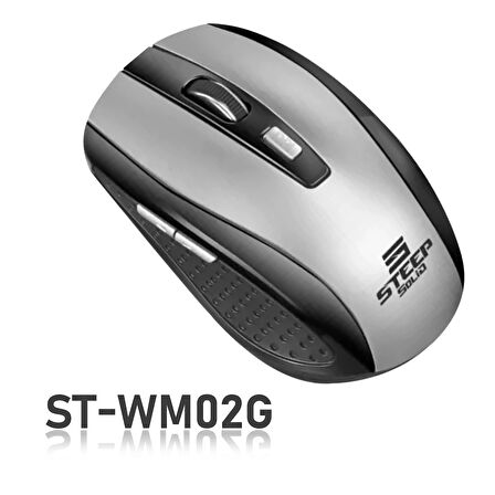 Steep Solid ST-WM02G Optik Kablosuz Wireless Mouse (Gümüş)