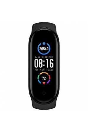 M5 Smart Watch Band Akıllı Bileklik Spor Modlu Full Fonksiyon Siyah