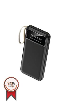 Torima Hızlı Şarj Özellikli 4 Çıkışlı 10.000 Mah Powerbank Siyah