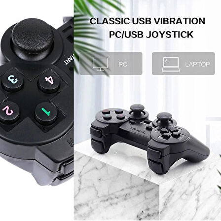 Usb 2.0 Analog Joystick Pc Oyun Kolu Gamepad Konsol