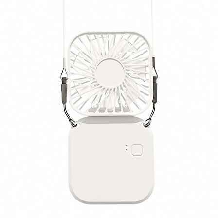 Torima F-05 Mini Fan Tutmalı Şarjlı 3 Kademeli Vantilatör Klima Soğutucu Fan Beyaz