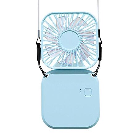 Torima F-05 Mini Fan Tutmalı Şarjlı 3 Kademeli Vantilatör Klima Soğutucu Fan Mavi