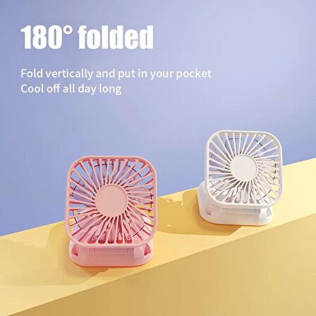 Torima F-05 Mini Fan Tutmalı Şarjlı 3 Kademeli Vantilatör Klima Soğutucu Fan Mavi