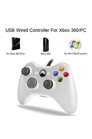 Torima Xbox 360/pc Uyumlu Kablolu Joystick Gamepad Controller