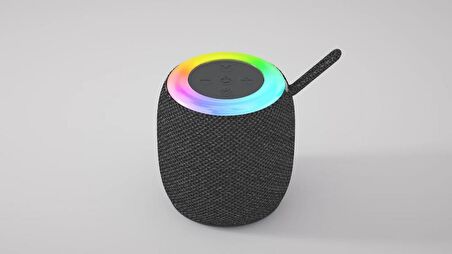 Torima D10 Taşınabilir Rgb Ledli Bluetooth Hoparlör Usb-Fm Radyo Gri