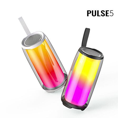 Torima PLUSE5 Taşınabilir Rgb Ledli Bluetooth Hoparlör Siyah