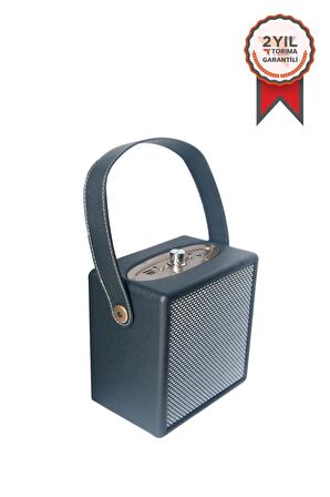 Torima X2 Taşınabilir Wooden Case Bluetooth Hoparlör Siyah