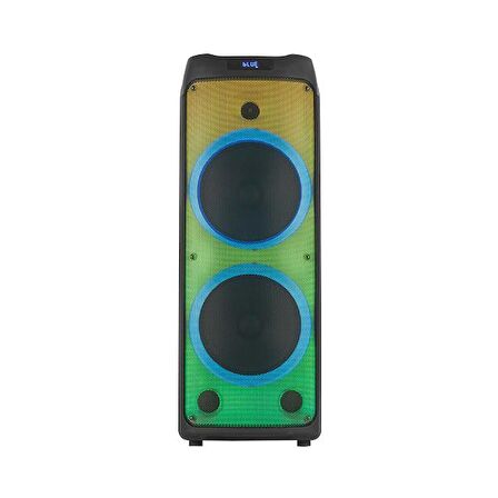 Torima Kolav-L2121 Mikrofonlu Kumandalı Rgb Ledli Taşınabilir Bluetooth Hoparlör Usb-Tf-Fm Radyo Siyah