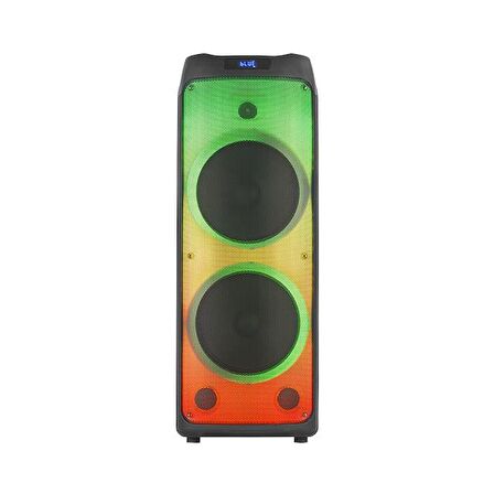 Torima Kolav-L2121 Mikrofonlu Kumandalı Rgb Ledli Taşınabilir Bluetooth Hoparlör Usb-Tf-Fm Radyo Siyah