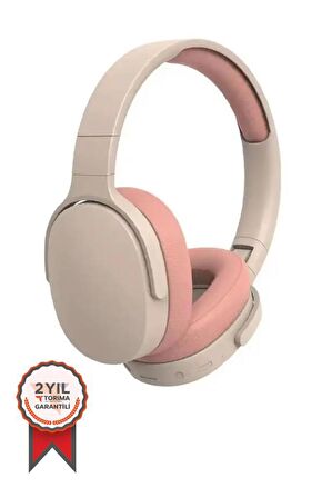 Torima P2961 Pembe Kulak Üstü Kablosuz Bluetooth Kulaklık Pembe