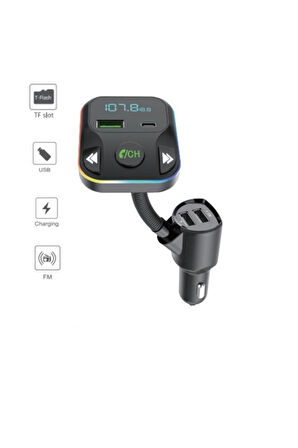G12 PD Şarj Özellikli Dijital Göstergeli Bluetooth Fm Transmitter
