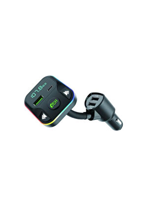 G12 PD Şarj Özellikli Dijital Göstergeli Bluetooth Fm Transmitter