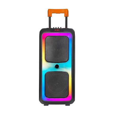 Torima NDR-1097 Mikrofonlu Kumandalı Rgb Ledli Taşınabilir Bluetooth Hoparlör Usb-Tf-Fm Radyo Siyah