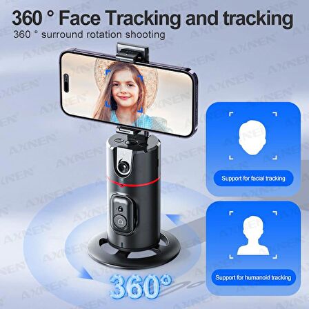 Torima P02 Profesyonel 360 Derece Gimbal Öz Çekim Telefon Sabitleyici Video Çekimi Siyah