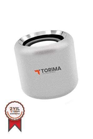 Torima D12 Taşınabilir Kablosuz Bluetooth Hoparlör Gümüş