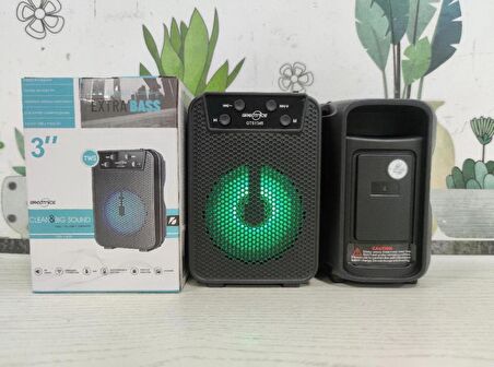 GTS-1345 Rgb Ledli Bluetooth Hoparlör Usb-Tf-Fm Radyo