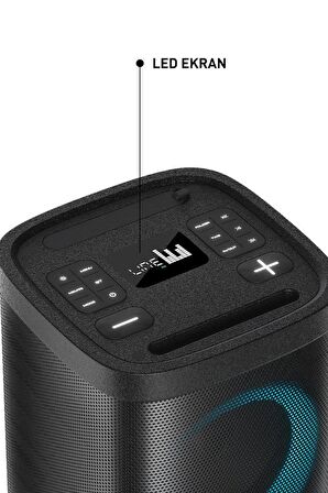 Torima D18 Taşınabilir Kablosuz Bluetooth Hoparlör Siyah