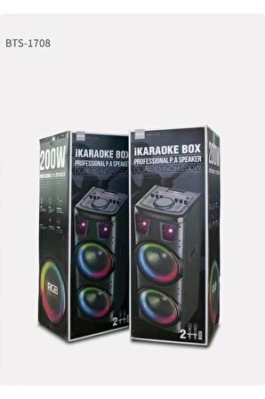 Torima 1708 Taşınabilir Rgb Ledli Bluetooth Hoparlör Usb-Tf Siyah