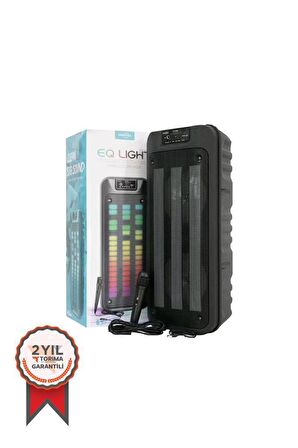 Torima GTS-1852 Taşınabilir Rgb Ledli Bluetooth Hoparlör Usb-Tf Siyah