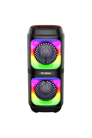 Torima D19 Siyah Wireless TWS RGB Renkli Bluetooth Hoparlör