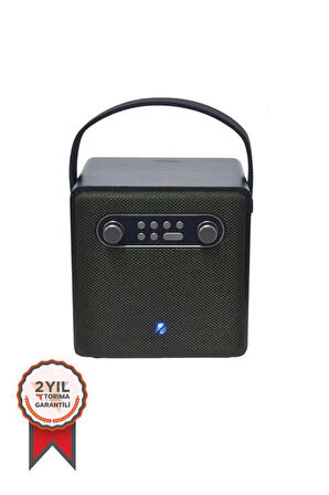 Torima BTS-1688 Yeşil Mikrofonlu Karaoke Bluetooth Hoparlör