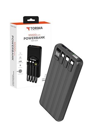 Torima TRM-1014 Siyah 10.000mAh Wirelles Dijital Göstergeli Hızlı Şarjlı Powerbank