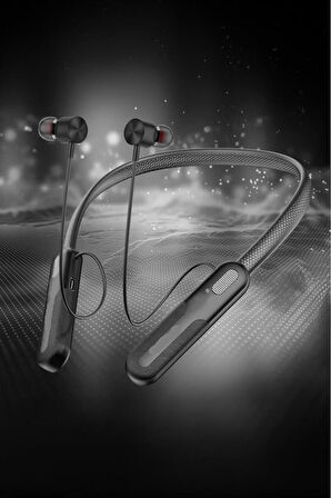 200 Saat Uzun Kullanım Süresi Sporcu Bluetooth Kulaklık Boyun Bantlı Ense Tipi Mıknatslı Uç Kablosuz 5.3