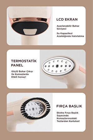 KY-003 Siyah Buharlı Kırışık Giderici 1500w Taşınabilir Seyahat boy dikey ütü