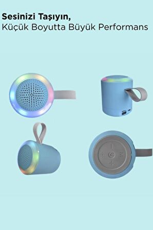 Torima D24 Mavi SD/USB Girişli Taşınabilir Bluetooth Hoparlör