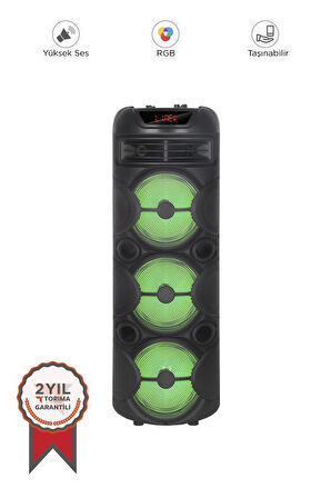 Torima D31 Led Işıklı Mikrofonlu Kumandalı Bluetooth Hoparlör 