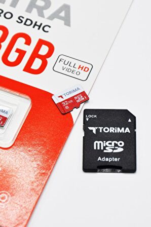 Torima Siyah Kırmızı Ultra Micro SDHC 32 GB Hafıza Kartı