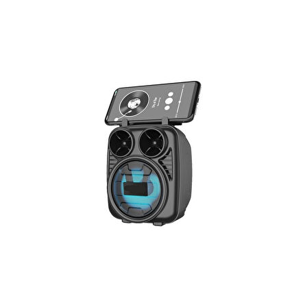 D32 Kablosuz Taşınabilir Telefon Tutacaklı Şarj Edilebilir Bluetooth Hoparlör Usb-Tf Speaker