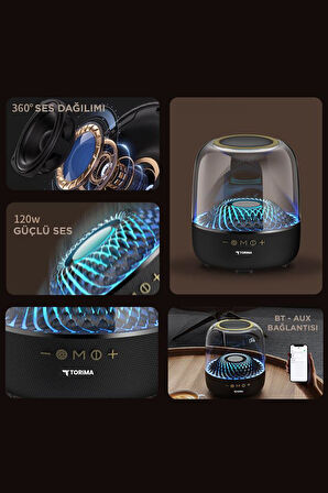 Torima D33 Siyah Taşınabilir Kablosuz Bluetooth Hoparlör