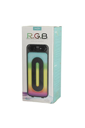 Torima GTS-1788 Siyah RGB Led Işıklı USB/TF/FM Taşınabilir Parti Bluetooth Hoparlör