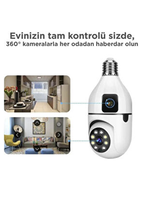 Torima CMR-13 360° Full Hd 1080p Ampül Smart Ip Güvenlik Kamerası