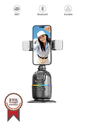 Torima P03 Yüz Takip 360° Gimbal Öz Çekim Telefon Sabitleyici Tutucu Video Akıllı Tripod